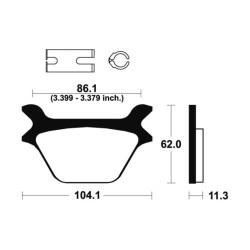 Plaquettes De Frein Harley Davidson Fxdb-D 1340 Dyna Sturgis