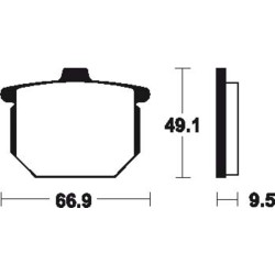 Plaquettes De Frein Honda Cb 400 N (cb400n)