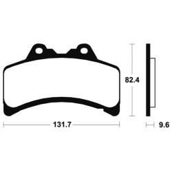 Plaquettes De Frein Yamaha Gts 1000 (4bh)