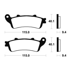 Plaquettes De Frein Honda Fes 125 Pantheon (jf05)