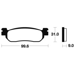 Plaquettes De Frein Yamaha Tw 125 (de01)