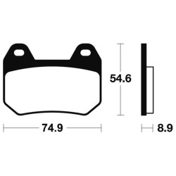 Plaquettes De Frein Bmw K 1200 Lt Abs (0545)