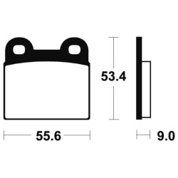 Plaquettes De Frein Bmw R 45 (0351)