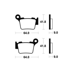 Plaquettes De Frein Husqvarna Sms 630 I.E (a400ab)