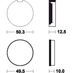 Plaquettes De Frein Kawasaki S2 350 Mach Ii (s2-f)