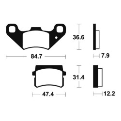 Plaquettes De Frein Pgo Bug Rider 250