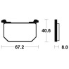 Plaquettes De Frein Kawasaki Gpz 1100 (zx1100b)