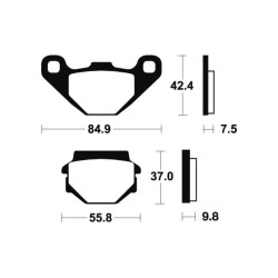 Plaquettes De Frein Kawasaki Ar 125 (ar125a)