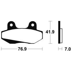 Plaquettes De Frein Honda Rebel 250 (mc13)