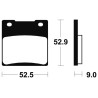 Plaquettes De Frein Kawasaki Gpz 600 R (zx600a)