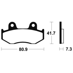 Plaquettes De Frein Honda Cn 250 Spazio (mf02)