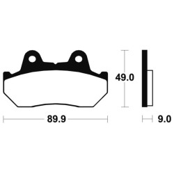 Plaquettes De Frein Honda Cn 250 Spazio (mf02)