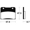 Plaquettes De Frein Suzuki Rg 250 Gamma Fc