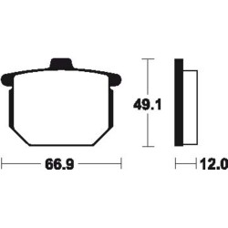 Plaquettes De Frein Honda Cb 750 F Super Sport (cb750g)