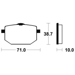 Plaquettes De Frein Yamaha Tt 600 (59x)