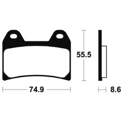 Plaquettes De Frein Aprilia Dorsoduro 1200 Abs-Atc