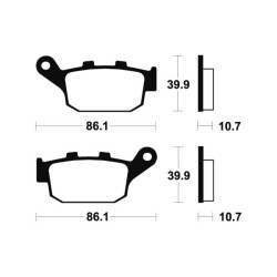 Plaquettes De Frein Honda Fes 125 Pantheon (jf12)