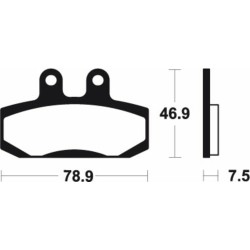 Plaquettes De Frein Honda Sj 100 Bali (hf07)