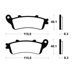 Plaquettes De Frein Honda Fes 250 Foresight (mf04)