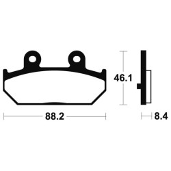 Plaquettes De Frein Suzuki An 400 Burgman Abs