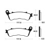 Plaquettes De Frein Honda Fes 125 S-Wing (jf12)