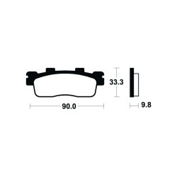 Plaquettes De Frein Kawasaki J 125 (sc125a)