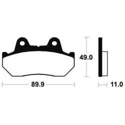 Plaquettes De Frein Honda Cbx 250 Rs