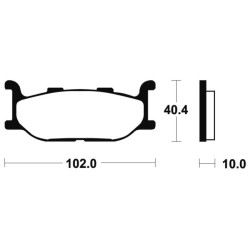 Plaquettes De Frein Yamaha Scr 950 Abs (vn078)