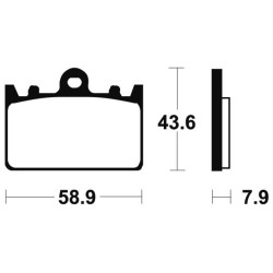 Plaquettes De Frein Kawasaki Zxr 400 (zx400l)