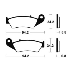 Plaquettes De Frein Honda Xl 600 V Transalp (pd10)