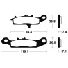 Plaquettes De Frein Kawasaki Kfx 450 R 2wd (ksf450b)