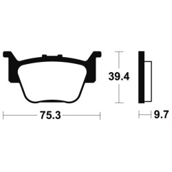 Plaquettes De Frein Honda Trx 420 Fa Fourtrax Rancher Auto 4wd (te37)