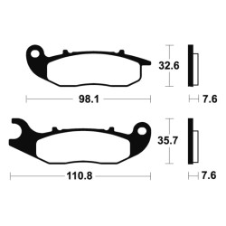 Plaquettes De Frein Honda Crf 300 L