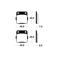 Plaquettes De Frein Honda Atc 200 Es (tb05)