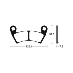 Plaquettes De Frein Polaris General 1000 Deluxe