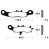 Plaquettes De Frein Kawasaki Kx 100 (kx100b)