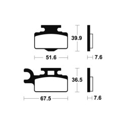 Plaquettes De Frein Kawasaki Kx 65 (kx65a)