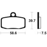 Plaquettes De Frein Husqvarna Tc 85 Big Wheels 19/16