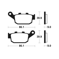 Plaquettes De Frein Honda Cb 500 F Abs (pc63)