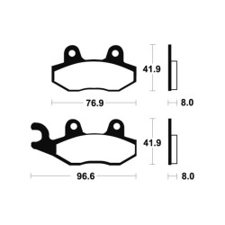 Plaquettes De Frein Kawasaki Ninja H2 Sx (zx1002a)