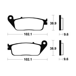 Plaquettes De Frein Honda Cbr 1000 F (sc24)