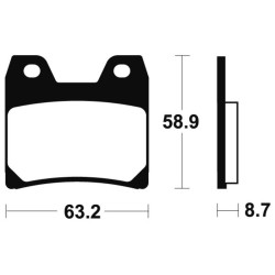 Plaquettes De Frein Yamaha Fzs 1000 Fazer (rn06)