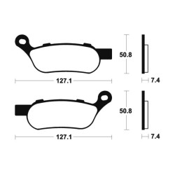 Plaquettes De Frein Harley Davidson Fld 1690 Dyna Switchback