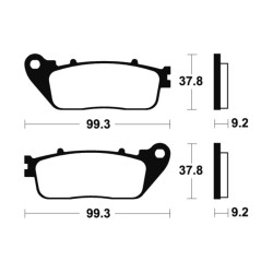 Plaquettes De Frein Honda Cb 1000 R (sc60)