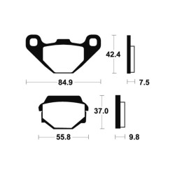 Plaquettes De Frein Kawasaki Gpz 500 S (ex500d)