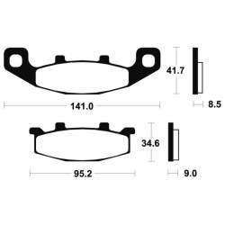 Plaquettes De Frein Kawasaki Gpx 500 R (zx500b)