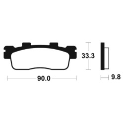 Plaquettes De Frein Kawasaki J 300 (sc300a)