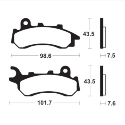 Plaquettes De Frein Honda Pcx 125 Abs (jf83)