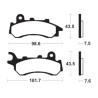 Plaquettes De Frein Honda Pcx 125 Abs (jf83)