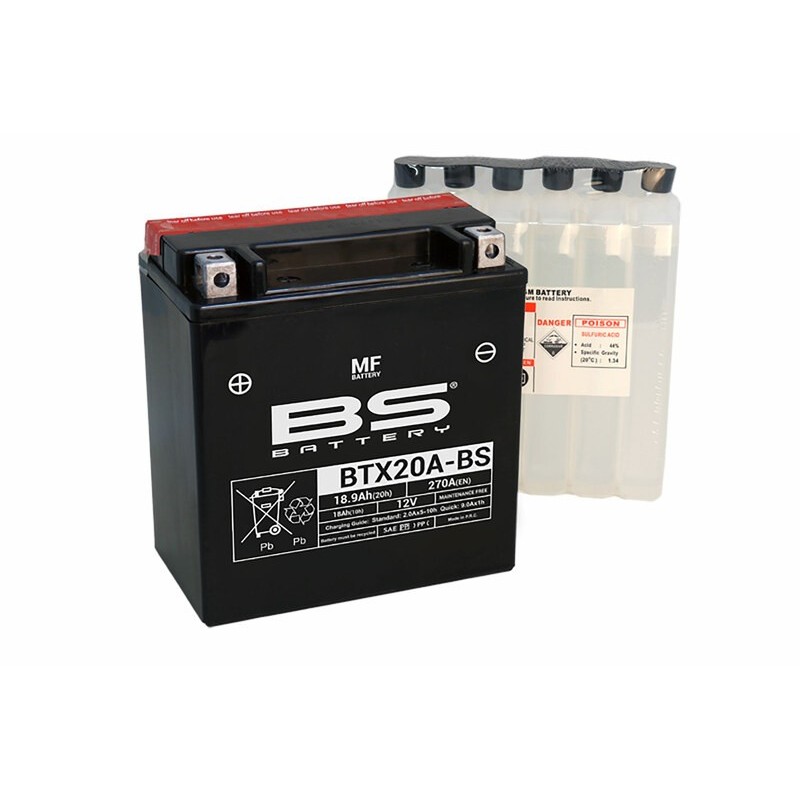 Batterie Honda Xl 1000 V Varadero (sd02) Sans Entretien Avec Pack Acide - Btx20a-Bs